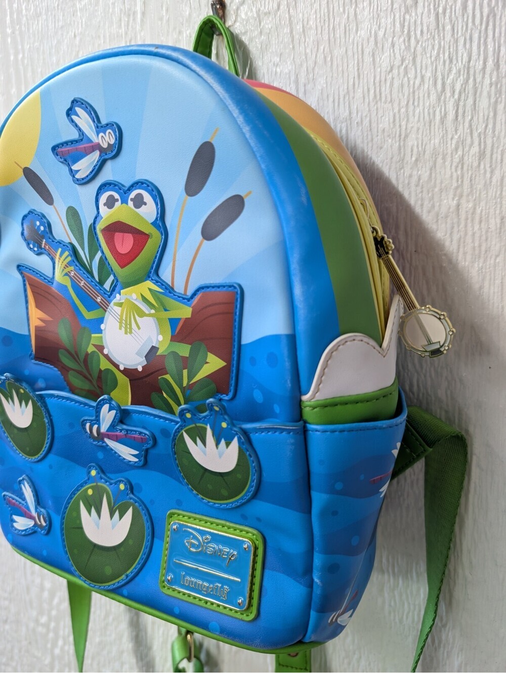 Rare Loungefly The Muppets Rainbow Connection Kermit Mini Backpack - Picture 4 of 9